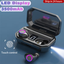 Load image into Gallery viewer, TE03 Wireless earbuds, 2000mAh TWS earphone earbuds, can charge cell phones.