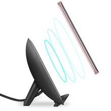 Load image into Gallery viewer, Sport Stereo Fast Charging Wireless Charger Pad Qi Standard Wireless Charger Stand - Black