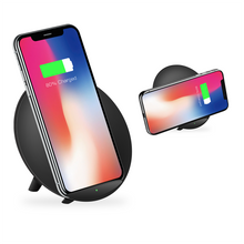Load image into Gallery viewer, Sport Stereo Fast Charging Wireless Charger Pad Qi Standard Wireless Charger Stand - Black