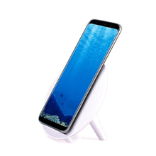 Load image into Gallery viewer, Salable Round Qi Wireless Charger Stand Fast Wireless Charging Holder - White