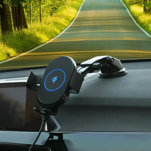 Load image into Gallery viewer, Universal 10W Fast Mobile phone Holder Wireless Charging Charger Adjustable Car Mount
