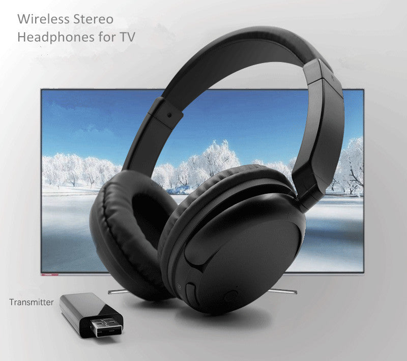 TH01 Wireless Headphones for TV with USB Receivers, TV Headset for Seniors, Comfortable Wearing.