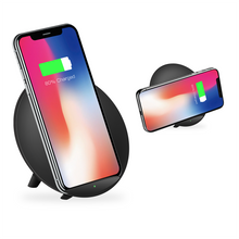 Load image into Gallery viewer, Sport Stereo Fast Charging Wireless Charger Pad Qi Standard Wireless Charger Stand - Black
