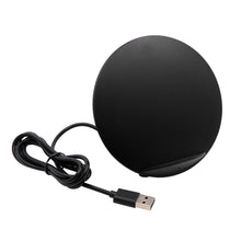 Load image into Gallery viewer, Sport Stereo Fast Charging Wireless Charger Pad Qi Standard Wireless Charger Stand - Black
