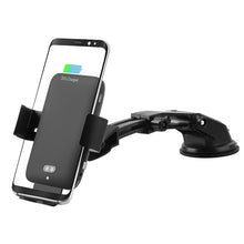 Load image into Gallery viewer, Voice Control Car Wireless Charger &amp; Infrared Sensor Wireless Car Charging Mount Phone Holder
