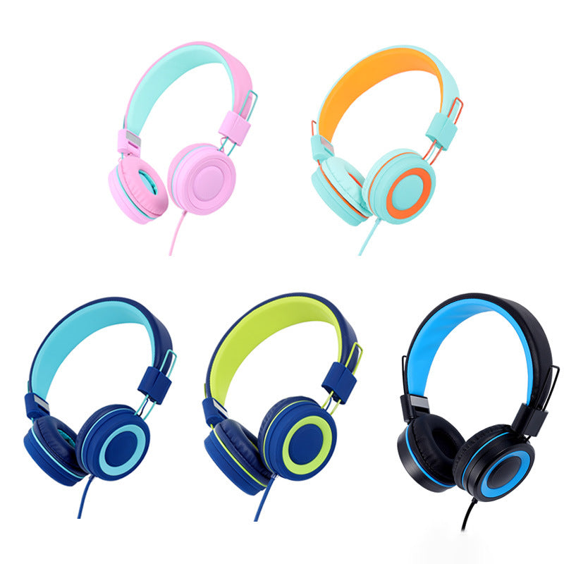 KH01 Best sellers Headphones for Children, Colorful Headphones for Girls, Light Weight.